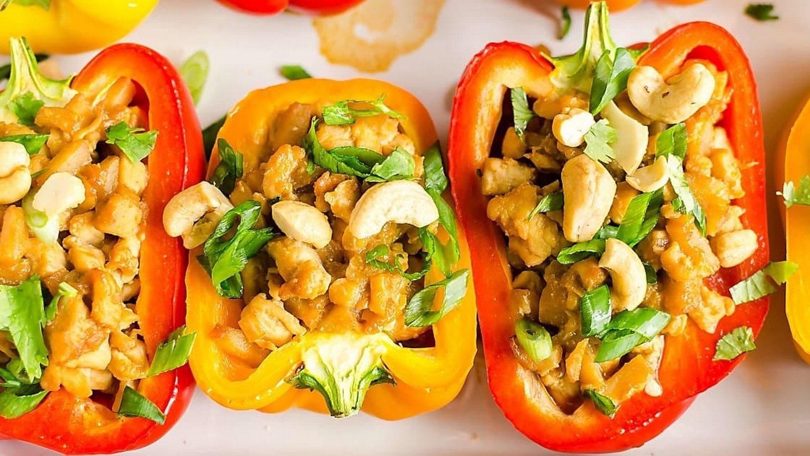 Asian Chicken Stuffed Peppers Asian Chicken Stuffed Peppers