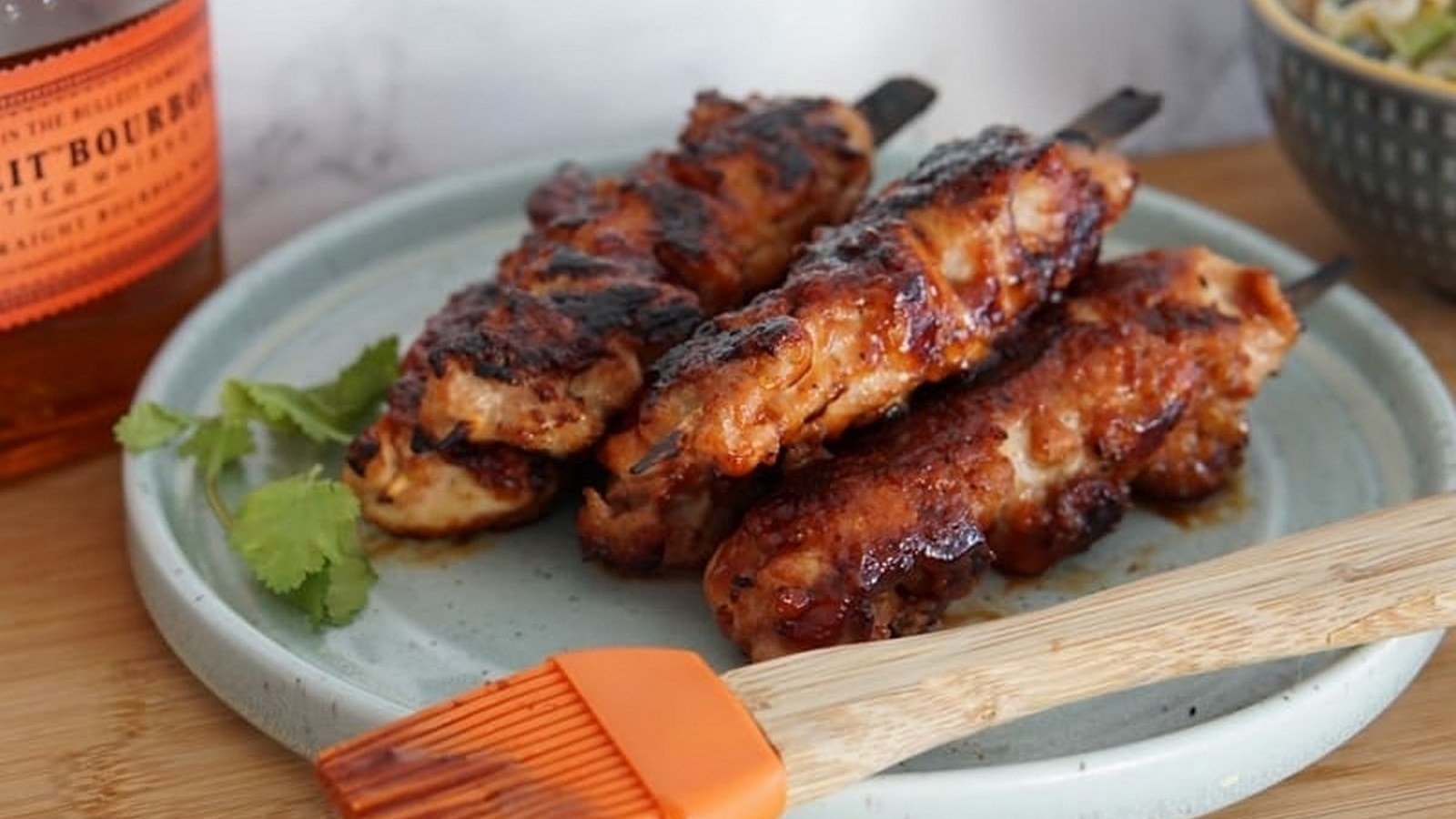 Bourbon Bacon Bbq Chicken Skewers Bourbon Bacon Bbq Chicken Skewers