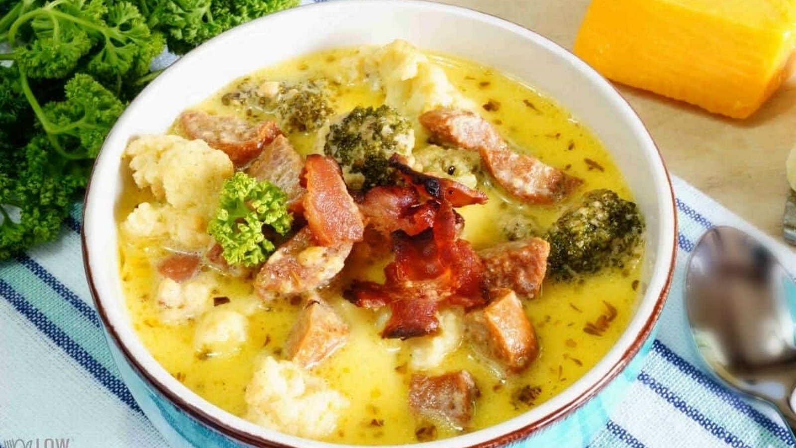 Broccoli Cauliflower Cheese Soup Sausage Broccoli Cauliflower Cheese Soup Sausage