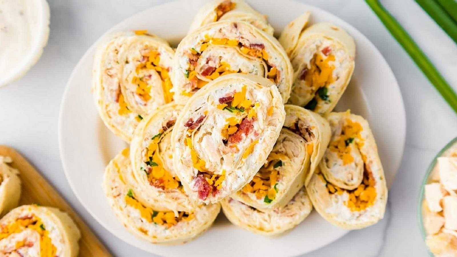 Chicken Bacon Ranch Pinwheels Chicken Bacon Ranch Pinwheels
