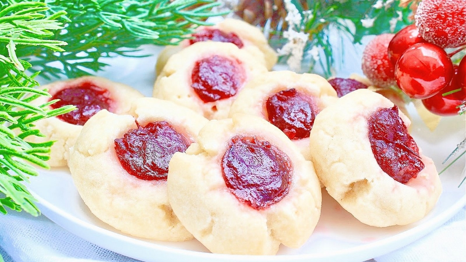Cranberry Thumbprint Cookies Cranberry Thumbprint Cookies