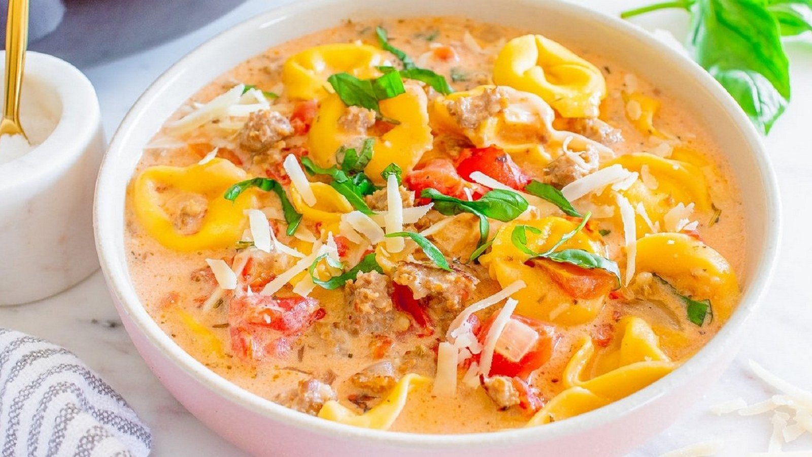 Creamy Sausage Tortellini Soup Creamy Sausage Tortellini Soup