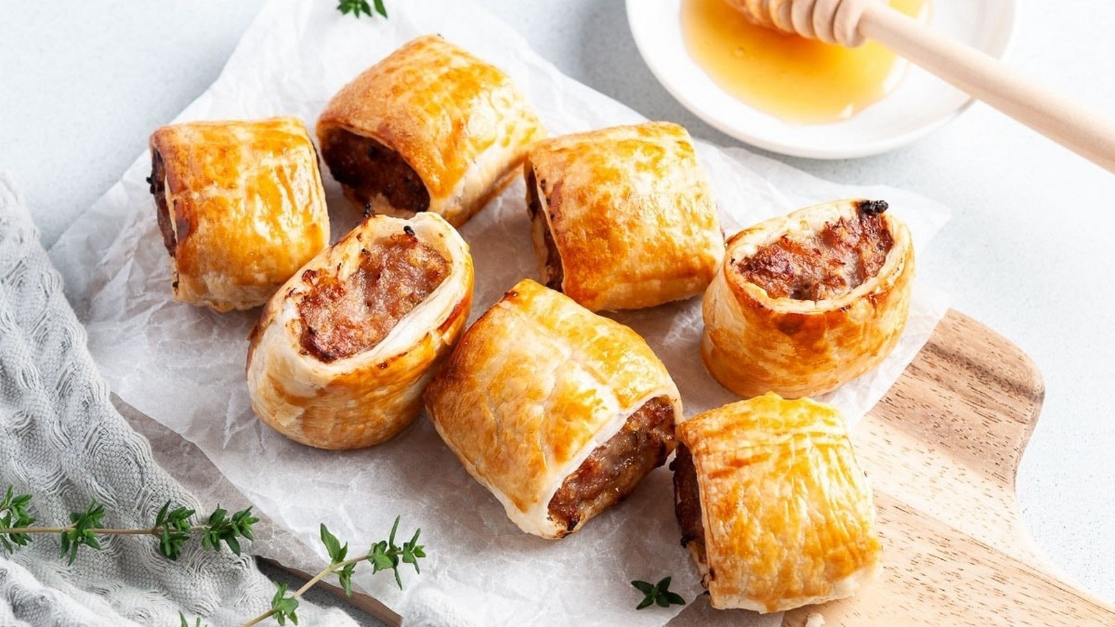 Honey Mustard Sausage Rolls Honey Mustard Sausage Rolls