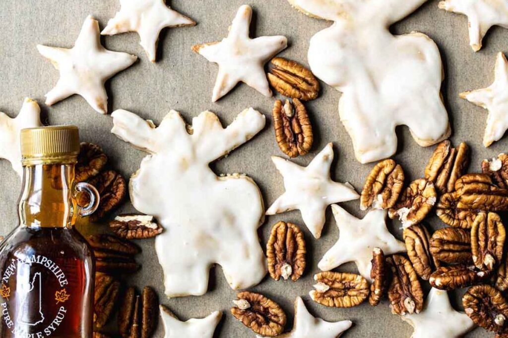 Maple Pecan Cookies (with Real Maple Syrup)