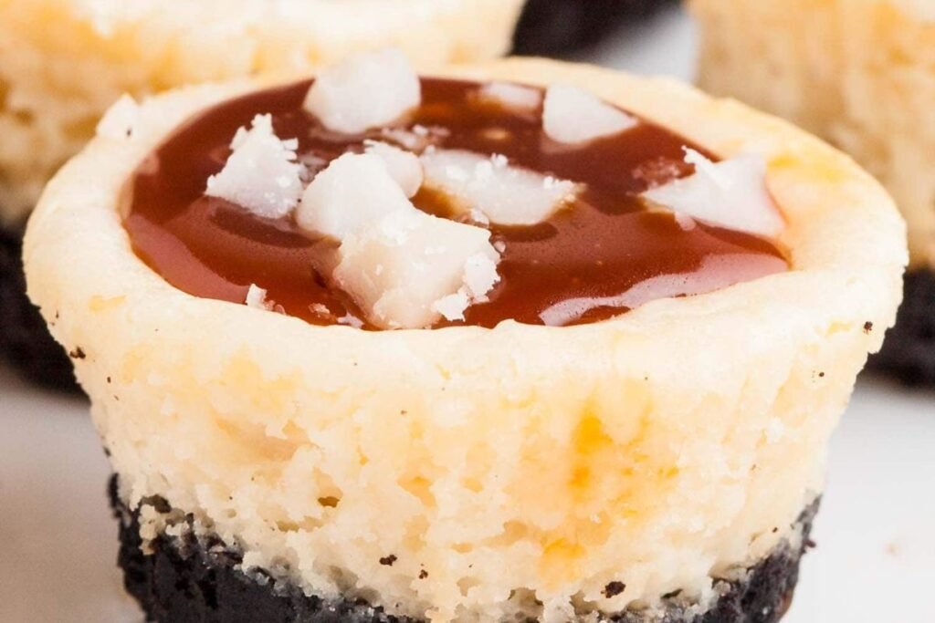 Salted Caramel Cheesecake Bites 