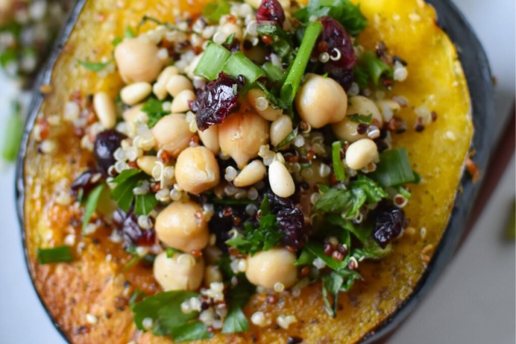 Mediterranean Stuffed Acorn Squash