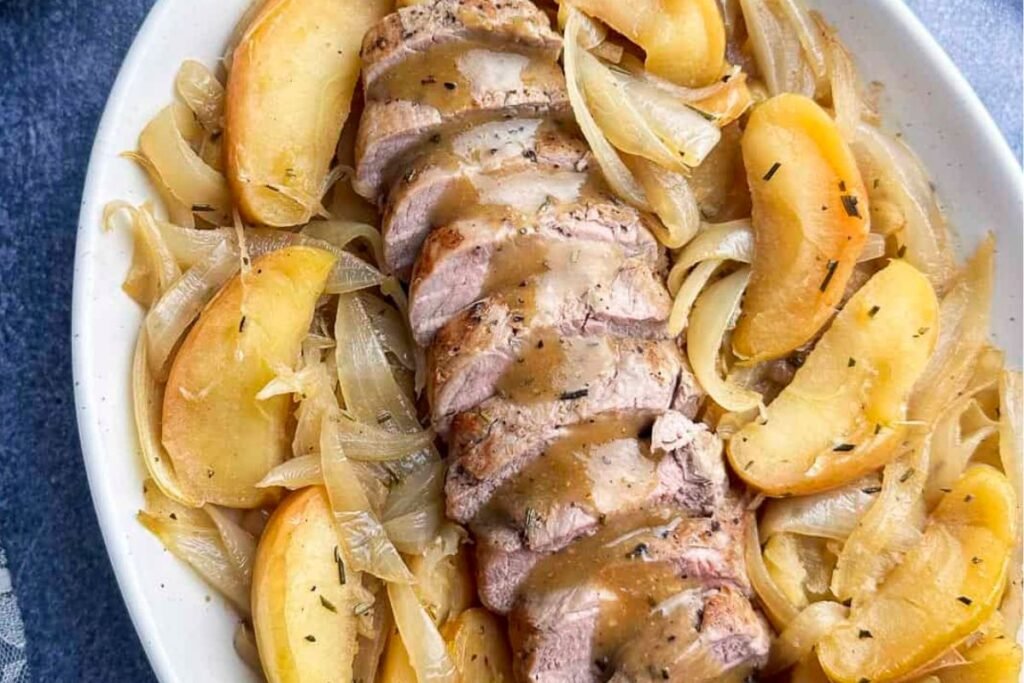 Pork Tenderloin with Apples and Onions