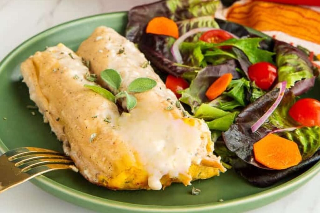 Pumpkin Manicotti in Béchamel Sauce