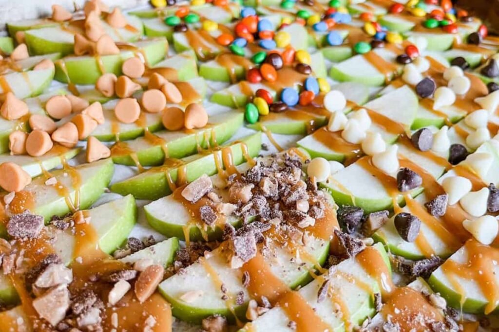 Sheet Pan Caramel Apples