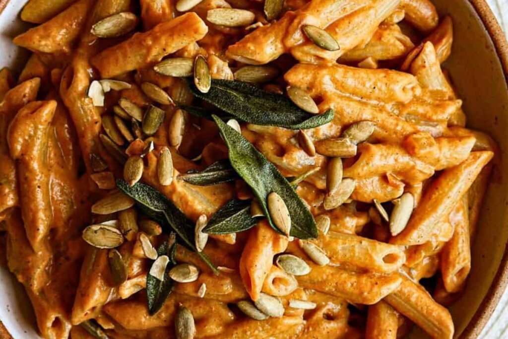 Vegan Creamy Pumpkin Pasta