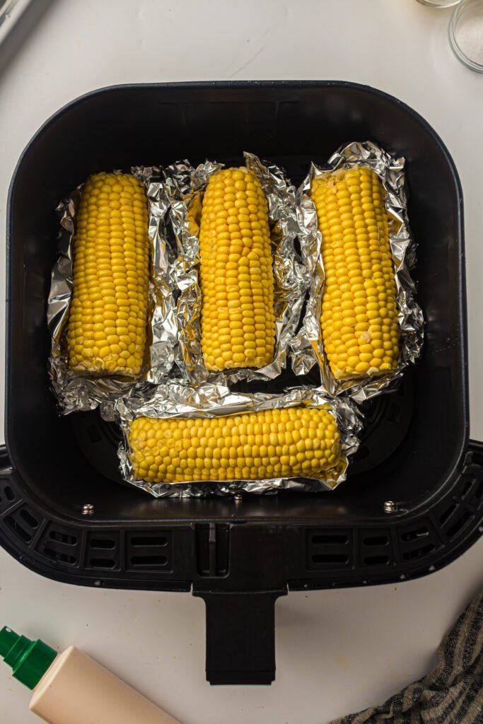 Air Fryer Sweetcorn on the Cob step 1