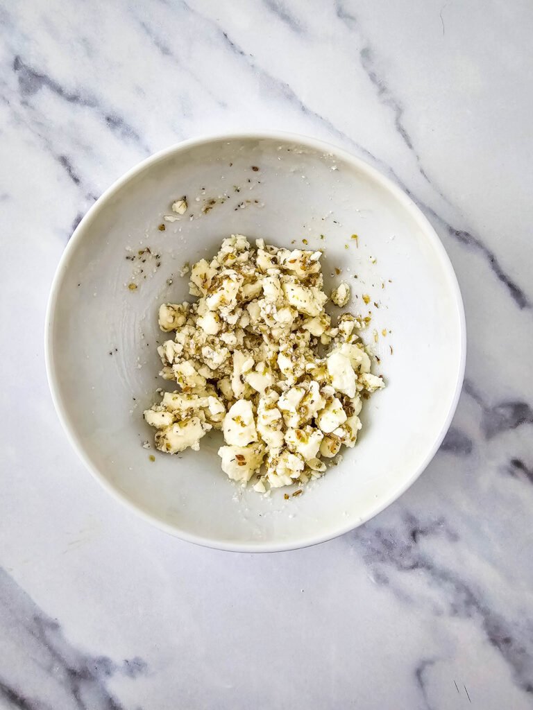 Greek salad bites - process