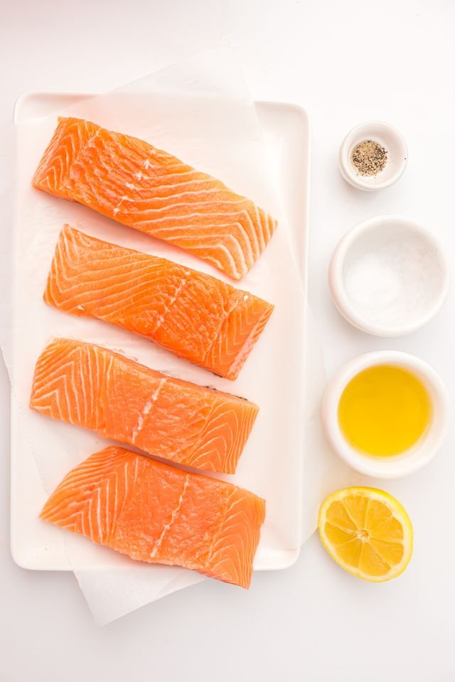 Ingredients of air fryer salmon