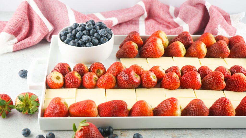 4th of July Fruit and Cheese Platter