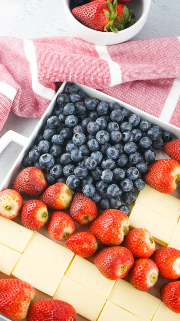 4th of July Fruit and Cheese Platter
