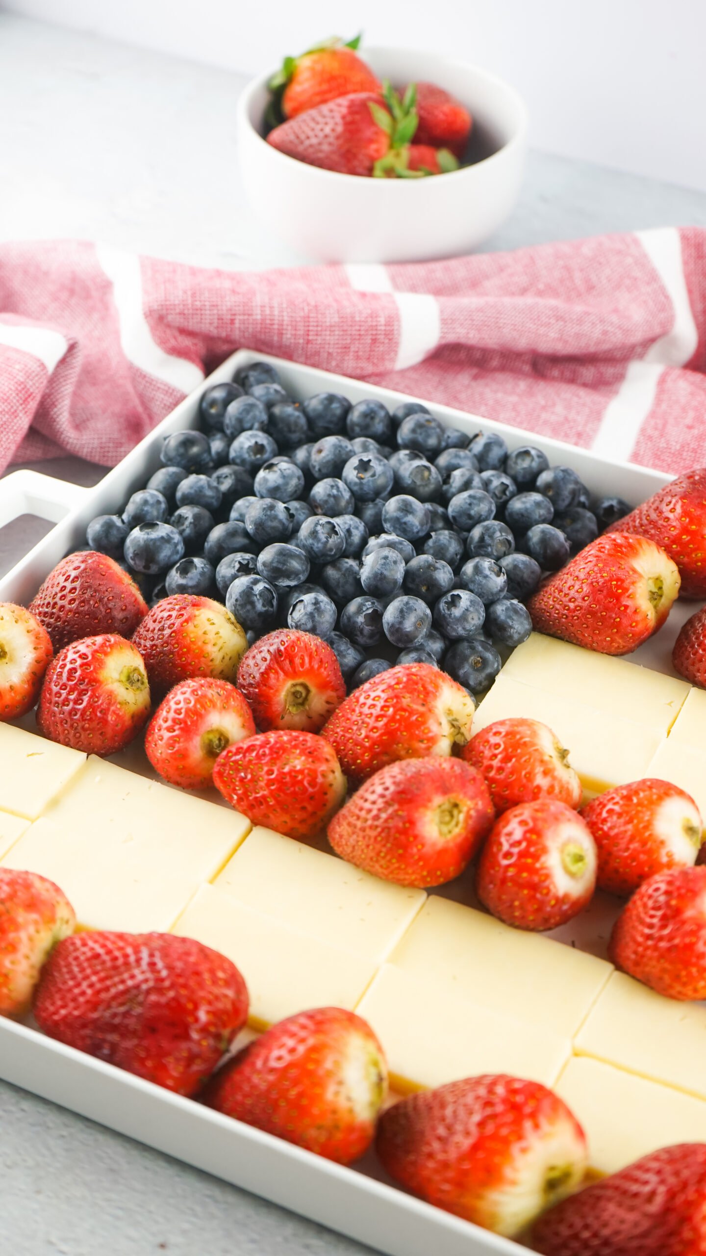4th of July Fruit and Cheese Platter